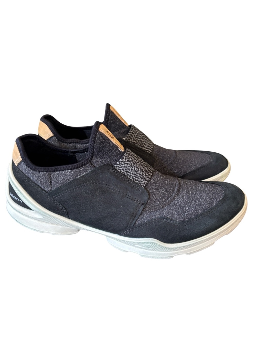 Ecco Biom Slip On Sneakers Gray Black Size 40 US 9-9.5